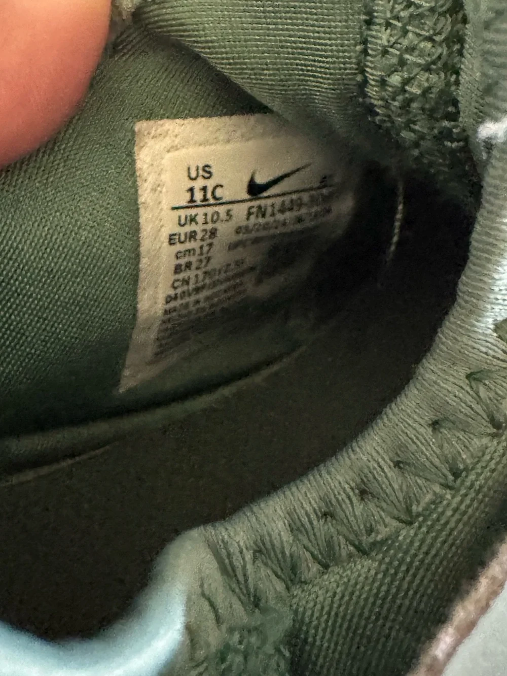 Nike Kids' Green Slip-on  Athletic Sneakers